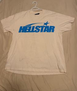 White and a blue Hellstar Shirt