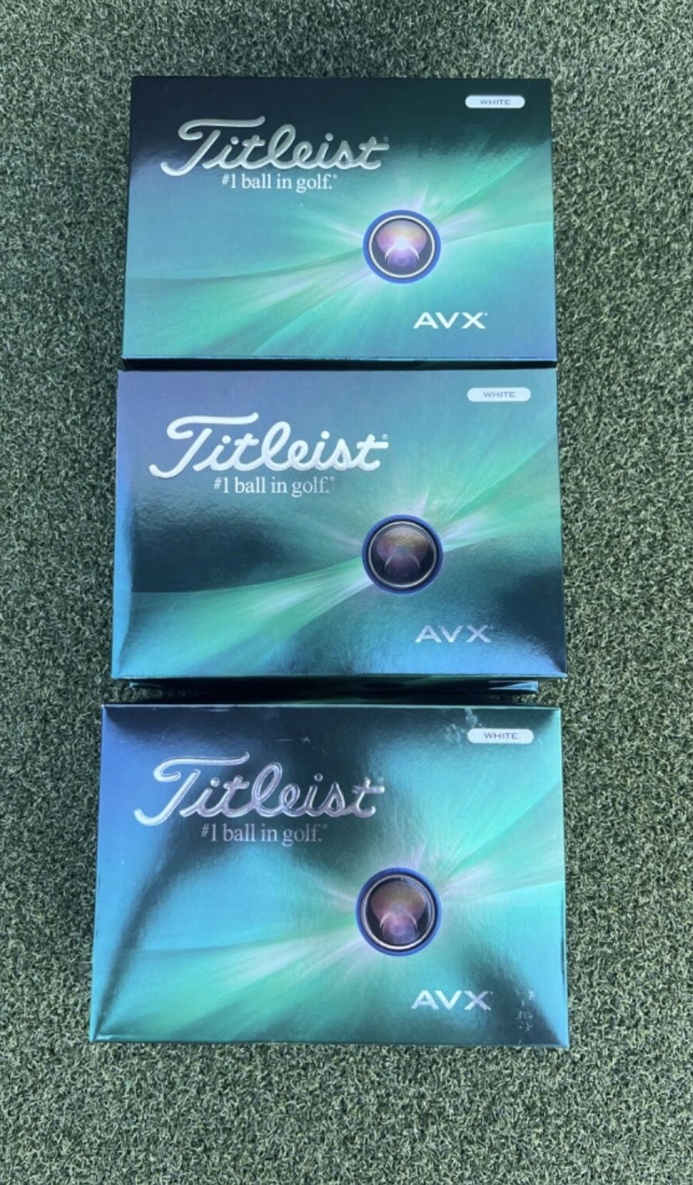 NEW GOLF BALLS Titleist AVX 3 Dozen 36 WHITE NEWEST EDITION in Box