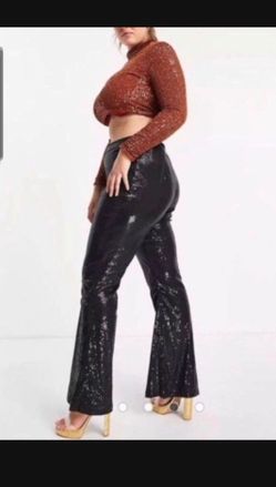 Halloween Sexy 70s Pants Bell Bottoms Size Adult  Medium Simalar To As Pictured