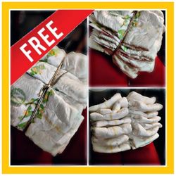 **FREE** SIZE NEWBORN  DIAPERS 