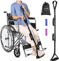 43 Inches Long Leg Lifter Hip Replacement, Rigid Leg Lifter Strap for Knee Replacement Surgery Recovery, Foot Lifter Easily Get in and Out of Bed, Car