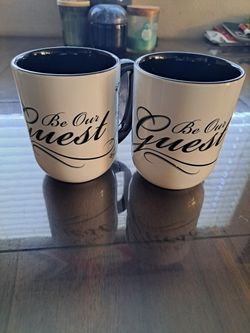 Two authentick disney lumiere lumiere Coffee cups