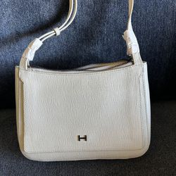 Halston Leather Handbag / Purse