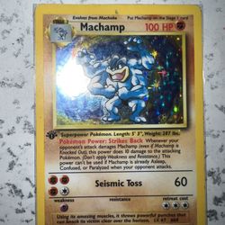 Vintage Pokemon Card Lot 20 Cards Machamp Holo Base Set