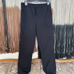Black All in Motion cargo joggers