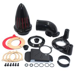 Black Bullet Air Intake Cleaner For 08-12 Harley Dyna Electra Glide Flhx Road King MT229-GBK