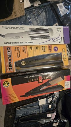 6 Hair Straighters And 1 Hot Brush BRAND NEW 