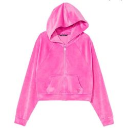 Victorias Secret Velour Full Zip Hoodie