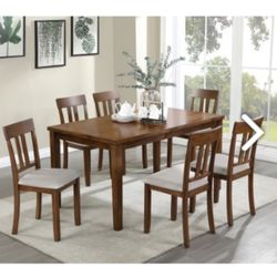 7PC DINING SET ( FREE DELIVERY )