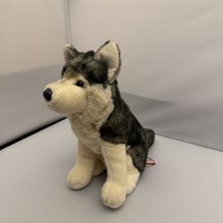 Douglas Cuddle Toy Husky Puppy Plush Dog – 12” Stuffed Animal – Wolf Pup – Soft & Clean