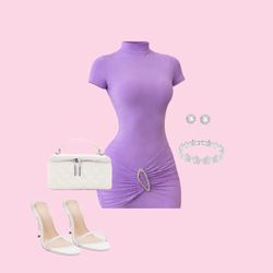 purple mini dress