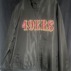 49ers Windbreaker Black 