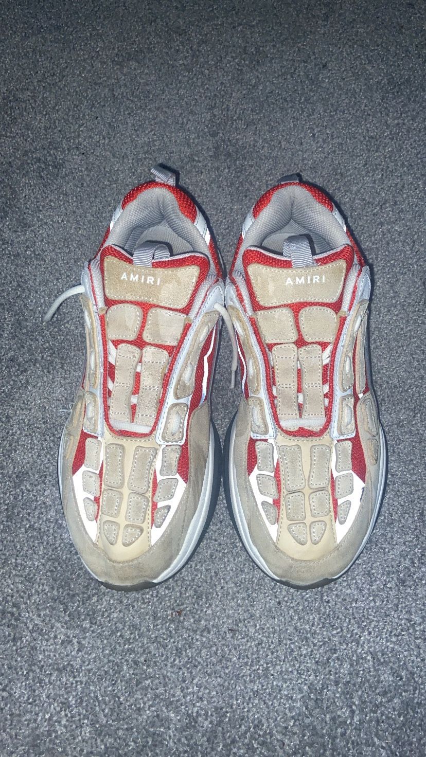 Amiri Bone Runners Size Text Me To Know Or Look At The Photo It’s In Good Condition