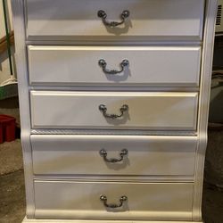 White Tall Dresser