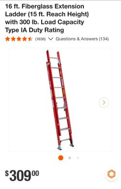 16 ft extension ladder