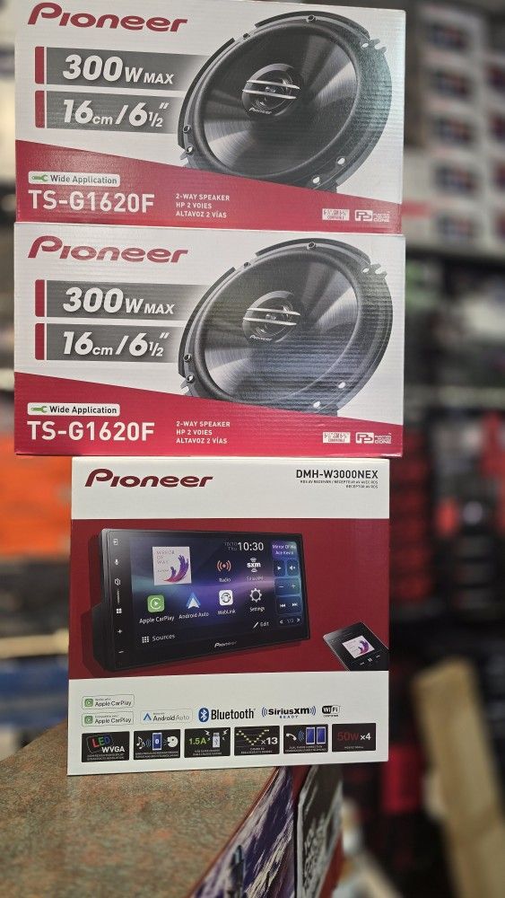 PioneerDMH-W3000NEX AppleCarPlay AndroidAuto Bluetooth And Speaker