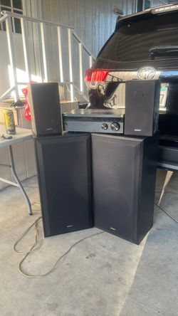 Sony Bluetooth receiver with two Sony and two Jensen speakers