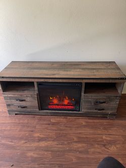 TV stand with Electric Fireplace/heater