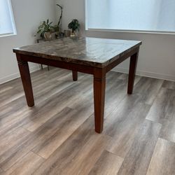 🔥 Faux Marble Dining Table – Very Heavy & Sturdy!