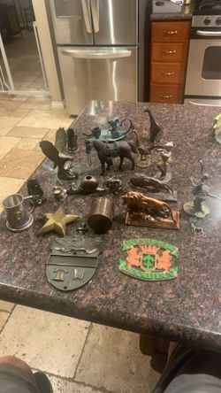 Vintage Brass/ pewter / copper / some of these little items are heavy