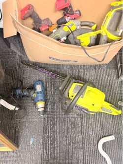 Large Lot of Ryobi One+ Cordless Tools – Sawzall, Grinder, Polisher, Light, Vacuum + More