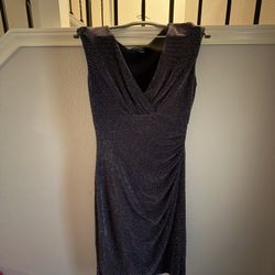 Size 8 Sparkly Navy Ralph Lauren Dress