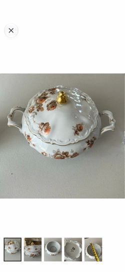 Vintage Soup bowl with lid Norway Rose by Mitterteich Norway Crafted In Bavaria / Germany Hand Wash Condition: Used (each item is inspected for qua