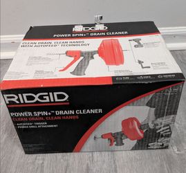 RIDGID Power Spin+ Drain Cleaner for 3/4" - 1 1/2" Drain Lines  57043