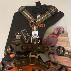 Extra Small Double Harness, Dog Tracker, Reflector 