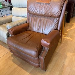 Vintage Barca Lounger Leather Recliner 