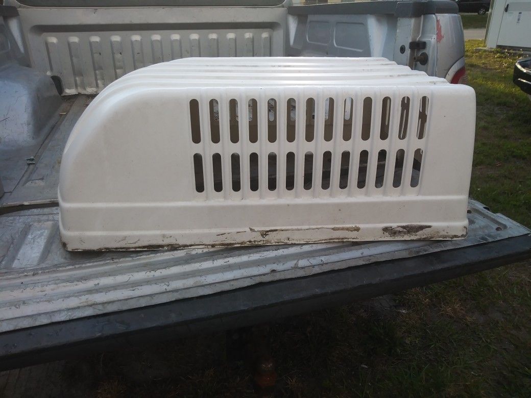 Cover for over a motorhome air conditioner