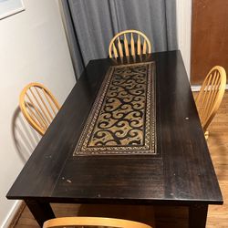 Pier 1 Imports Dark Wood Dining Table