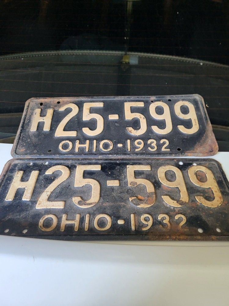 Front And Back License Plates