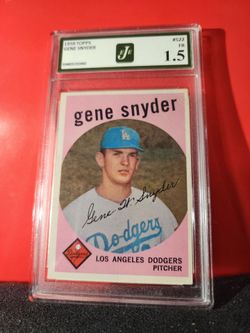1959 TOPPS HI #522 GENE SNYDER L.A. Dodgers EJE 1.5