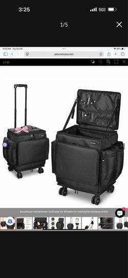Byootique Hairdresser Suitcase on Wheels for Hairstylist Makeup Artist