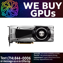 NVIDIA GTX 1080 Founders Edition - Professionally Refurbished - 3 Month Warranty - Local Business - Fixed Price