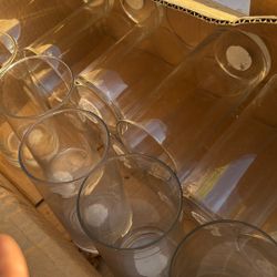 Glass Tall Vases For Wedding Party Decoration Candle Vases Colored Wine Glasses Candy Jars