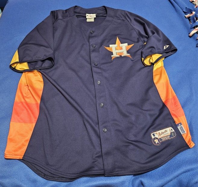 Used Houston Astros Majestic Coolbase Jersey, Men's XL 