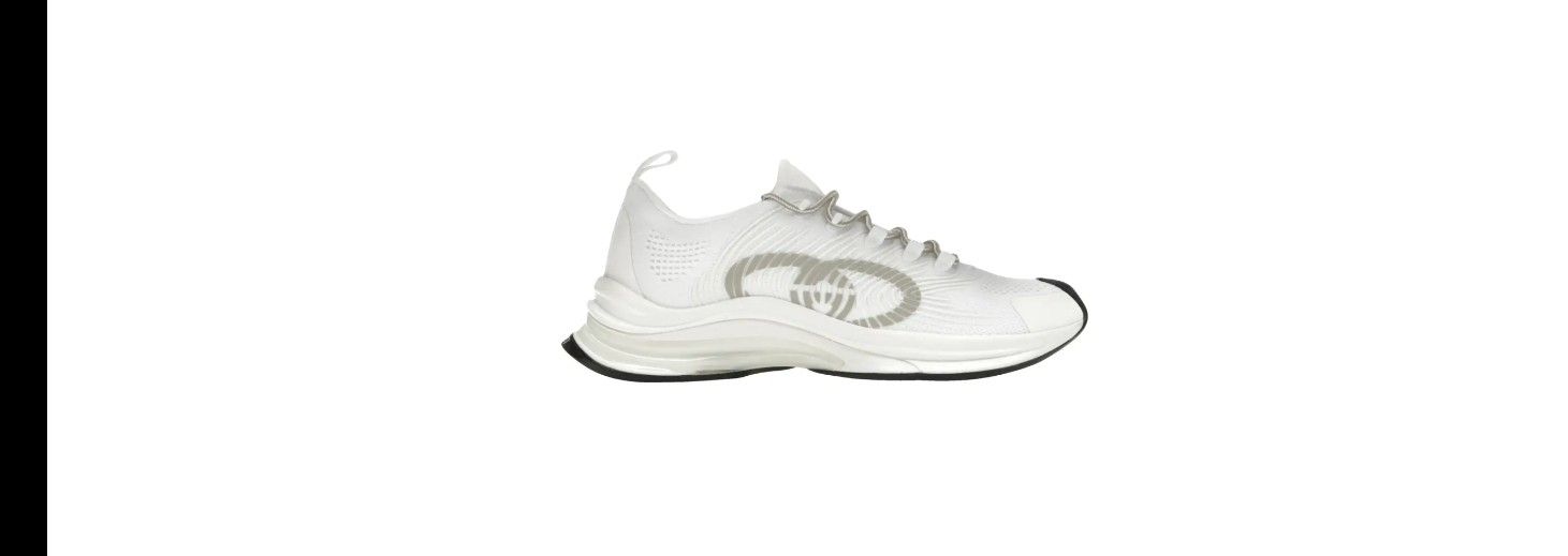 Gucci Sneakers Run White Silver 12