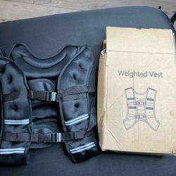 Weighted Vest 12 lb Unisex Adjustable Straps Running Rucking Strength