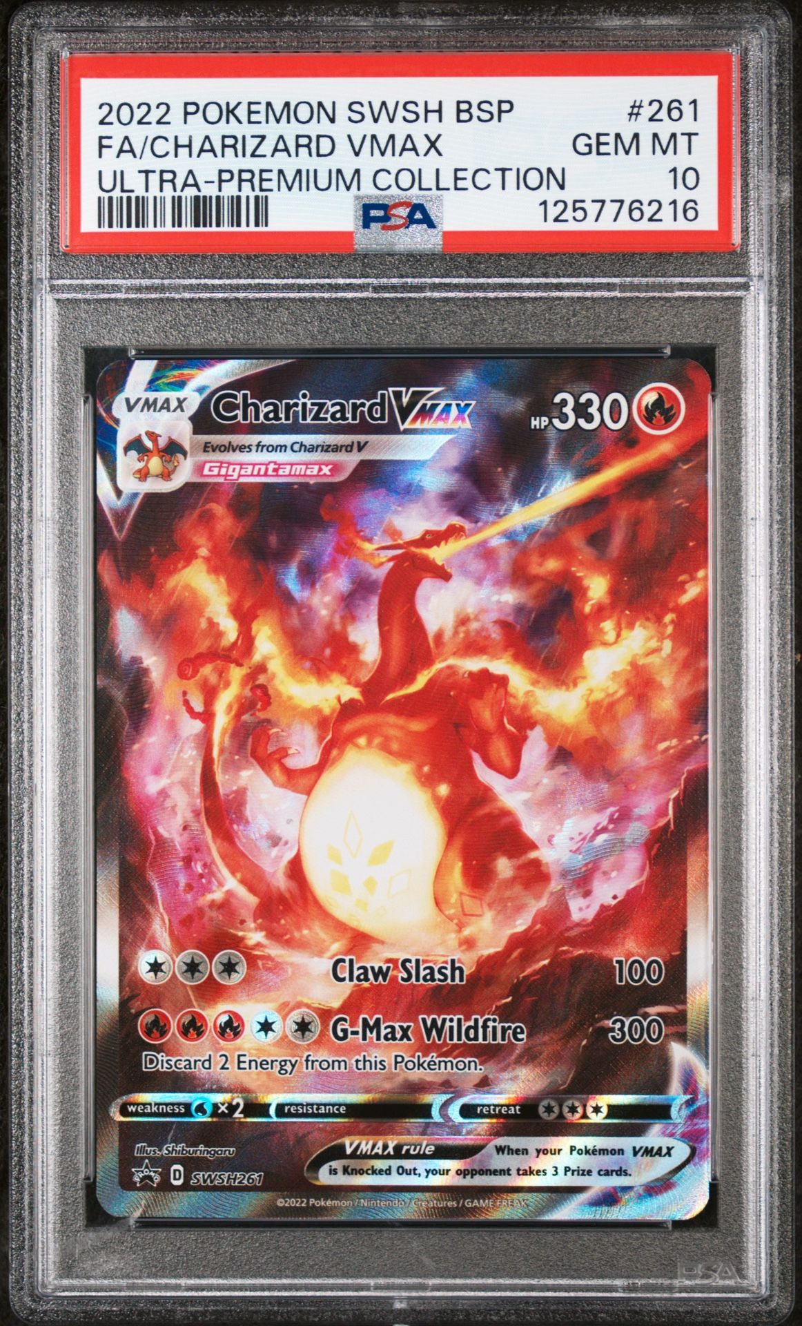 2022 Charizard VMAX SWSH261 SWSH PSA 10 - $575