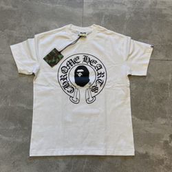 White Chrome Hearts Bape T-Shirt
