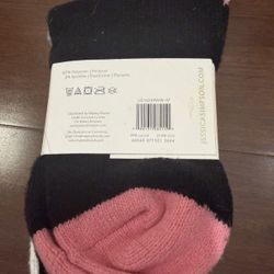 Jessica Simpson Boot Socks 2 Pairs Leopard Print Super Soft