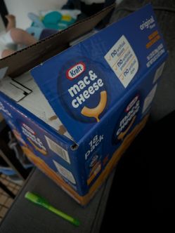 About 15 boxes of unopened Mac and cheese