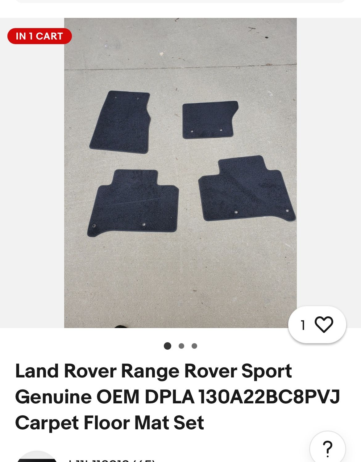 Land Rover Range Rover Sport Floor Mat