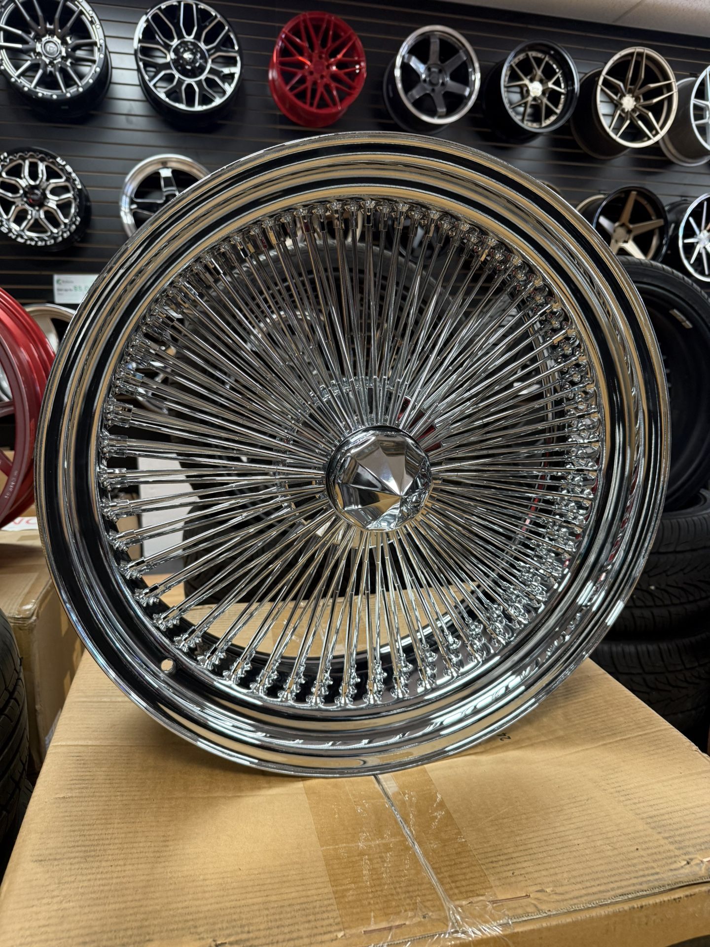 22” 150 Spoke Wire Wheels Universal 5 Lug Payment Plan Options Available