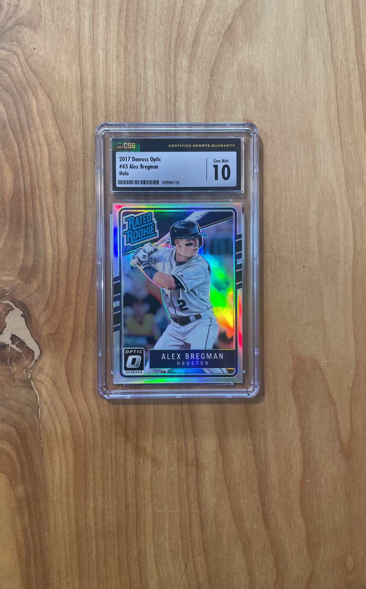 2017 Donruss Optic ALEX BREGMAN rookie Holo