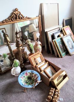 Always more, $3&up! Framed Art, Mirrors, Frames, Antique & Ornate French Carved Wood Painted Metal Steel Watercolor Oil Painting Lamp Wedding + ⬇️