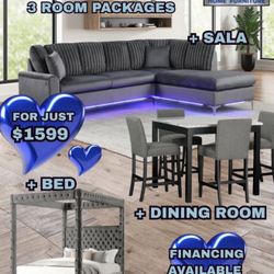 Available 3 Room Packages Grey 🥰😍🚛🥰😍🚛