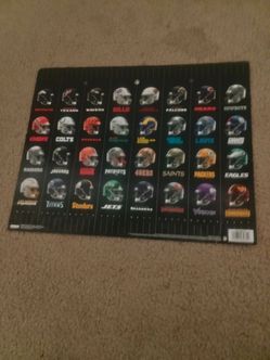 NFL League Helmets Wall Poster